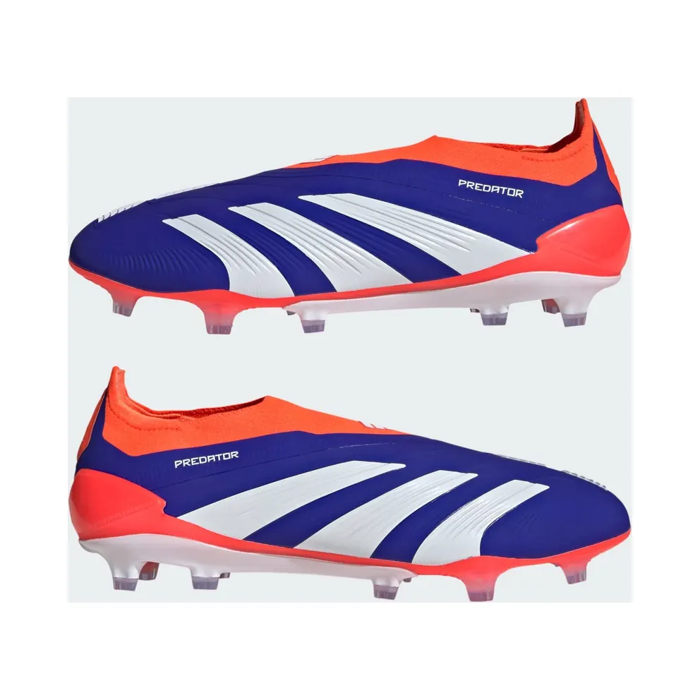 adidas Predator Elite Laceless FG Lucid Blue Cloud White Solar Red (IF6447)