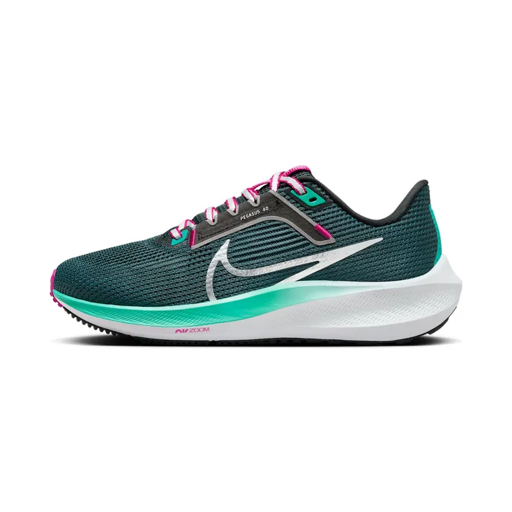Nike Air Zoom Pegasus 40 “Deep Jungle / Black / White / Metallic Silver” (DV3854-301)
