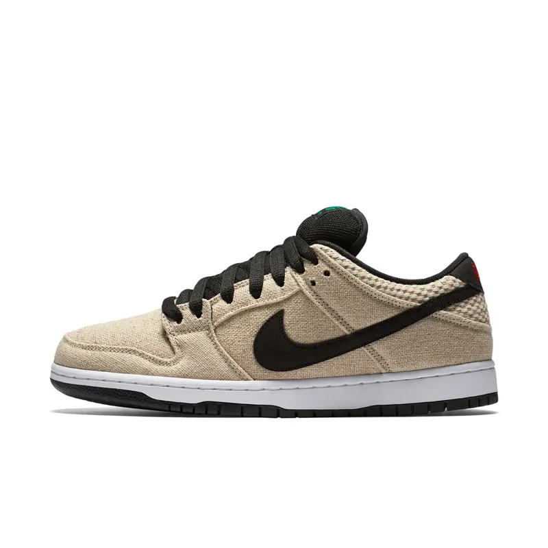 Nike Dunk SB Low 420 Bamboo/White-Challenge Red-Black (313170-206)
