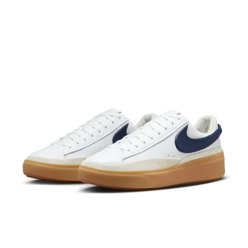 Nike Blazer Phantom Low White Summit White Gum Yellow Midnight Navy (HF3119-102)