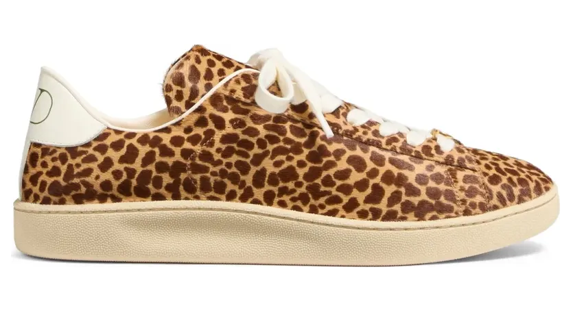 Valentino Garavani Royco sneakers met kalfshaar – Bruin (YS0K34IFP)