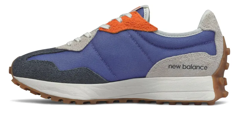 New Balance 327 Blue Grey (W) Magnetic Blue/Varsity Orange (WS327COC)