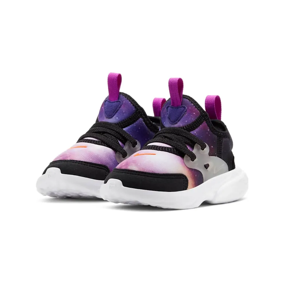 Nike React Presto Galaxy (TD) Black/Court Purple-Blue Fury-Total Orange (CW3076-002)