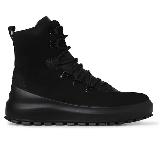 Stone Island Lace-Up Ankle Boots Black (77FWS0404V0029)