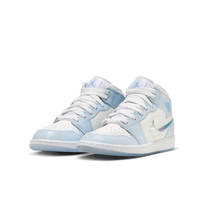 AIR Jordan 1 MID SE GS “GLITTER SWOOSH” (FQ9117-400)