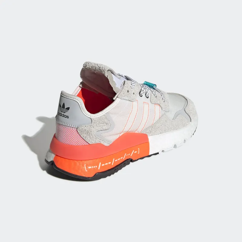adidas Nite Jogger Morse Code Footwear White/Solar Red/Crystal White (EH0249)