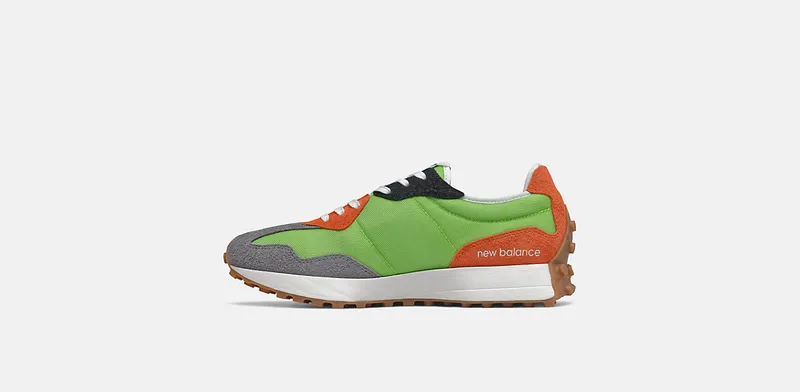 New Balance 327 Lime Green Red Grey (2020) (MS327SFA)