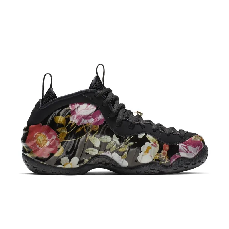 Nike Air Foamposite One Floral (W) Black/Black-Metallic Gold (AA3963-002)