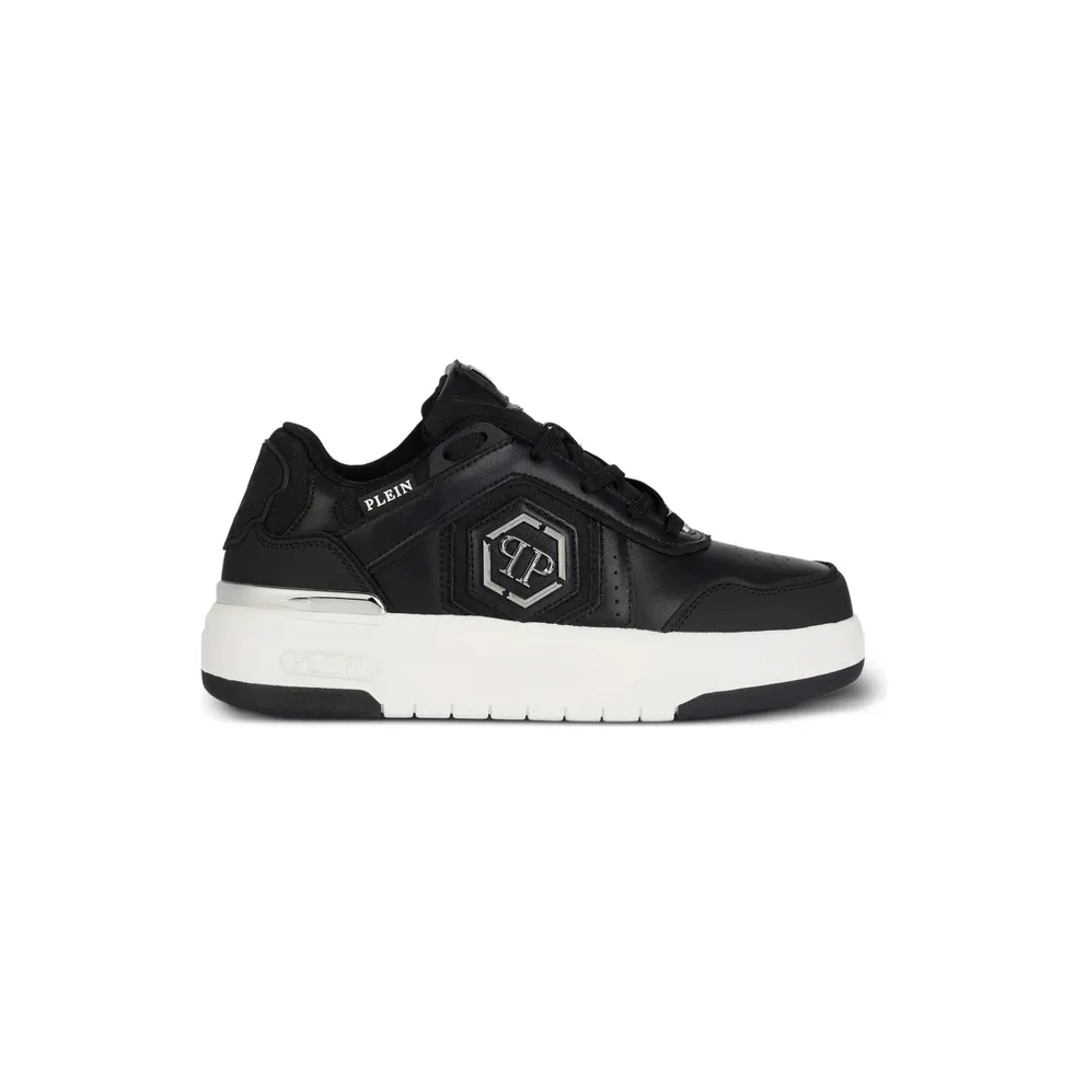 Philipp Plein SK8R Logo-plaque Low-top “Black” (USC0925 PTE003N 02)