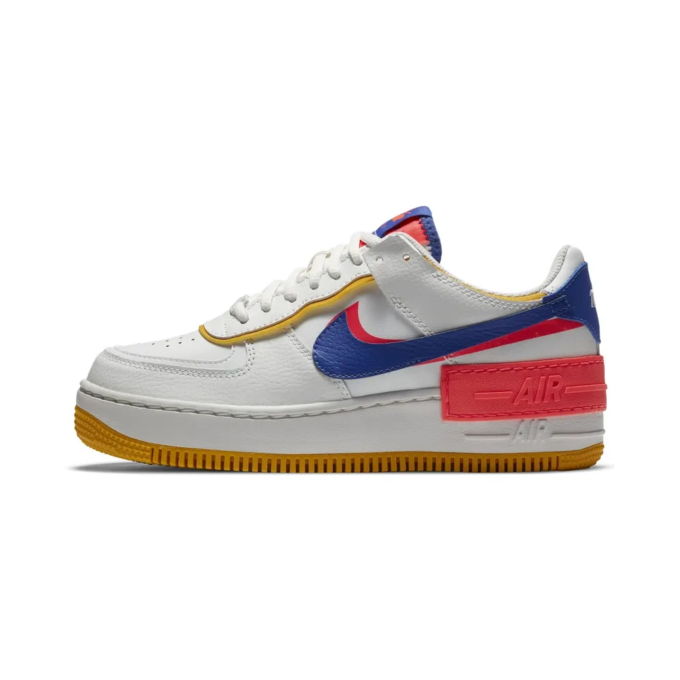 Nike Air Force 1 Shadow White Flash Crimson Astronomy Blue (W) Summit White/Flash Crimson-Dark Sulfur-Astronomy Blue (CI0919-105)