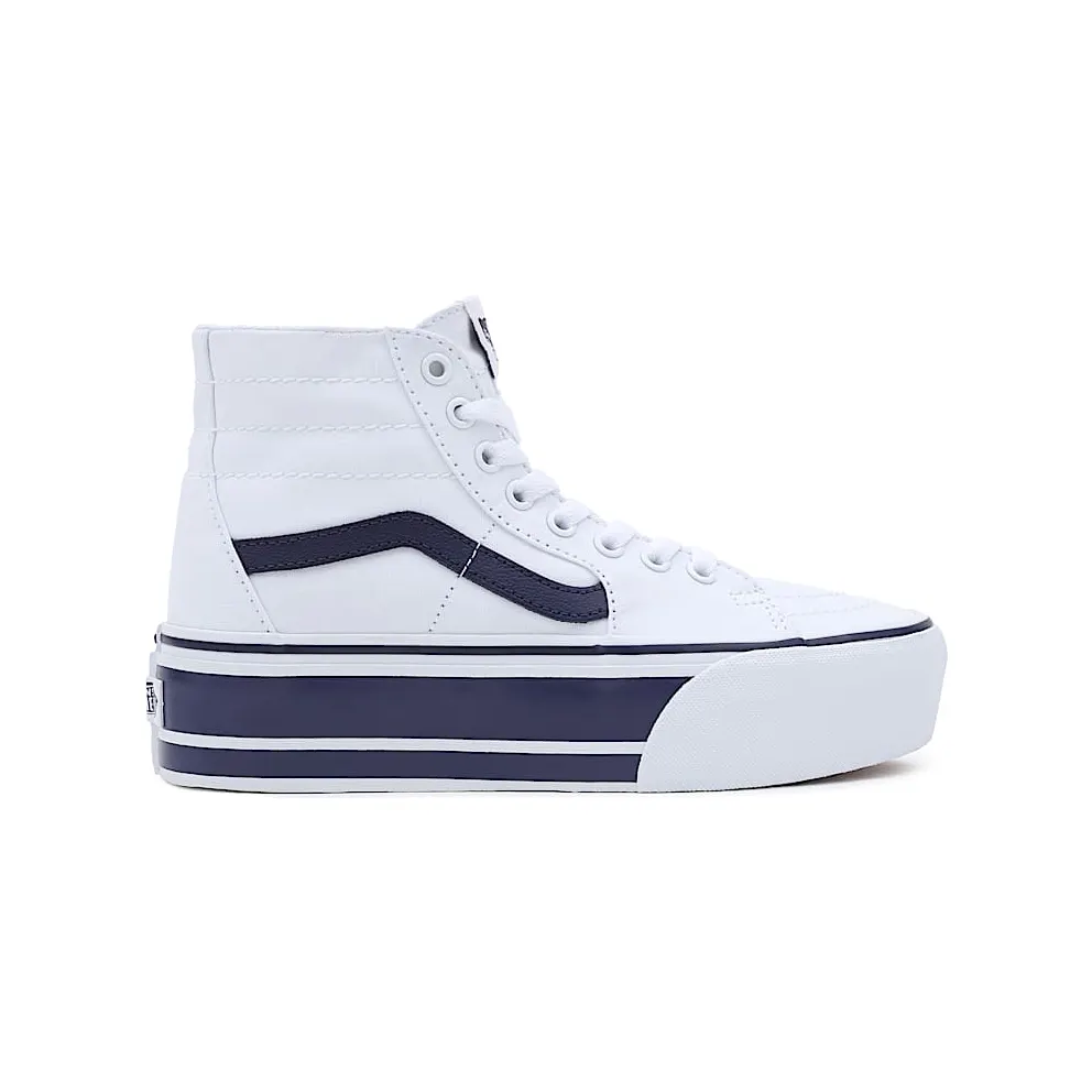 Vans UA SK8-Hi Tapered Stackform Sport Stripes White Navy (VN0A5JMKNWD)