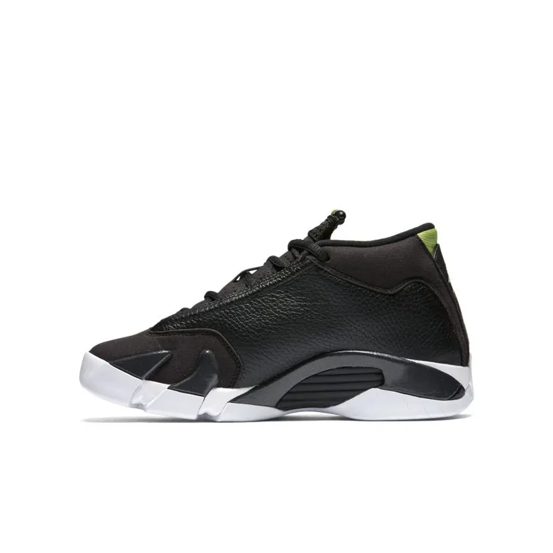 Jordan 14 Retro Indiglo 2016 (GS) Black/White-Indiglo (487524-005)
