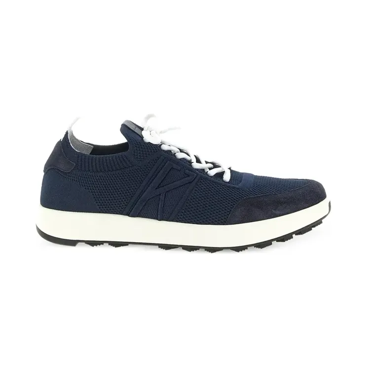 Kiton mit gestricktem Wildledereinsatz “Blue” (USSA031N012171800V)