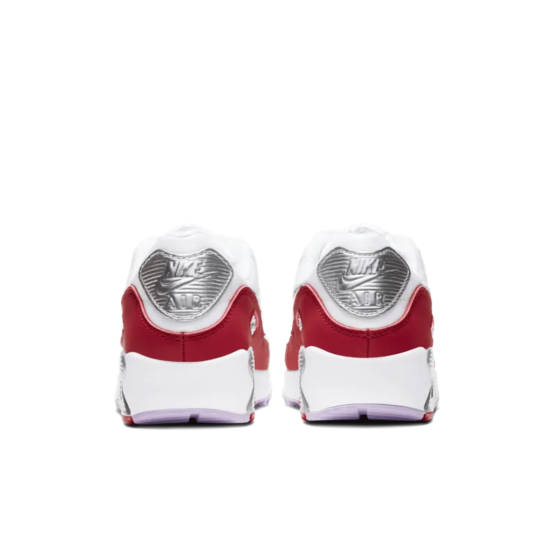 Nike Air Max 90 Recraft Chinese New Year 2020 (W) White/Team Red-Metallic Silver (CU3004-176)