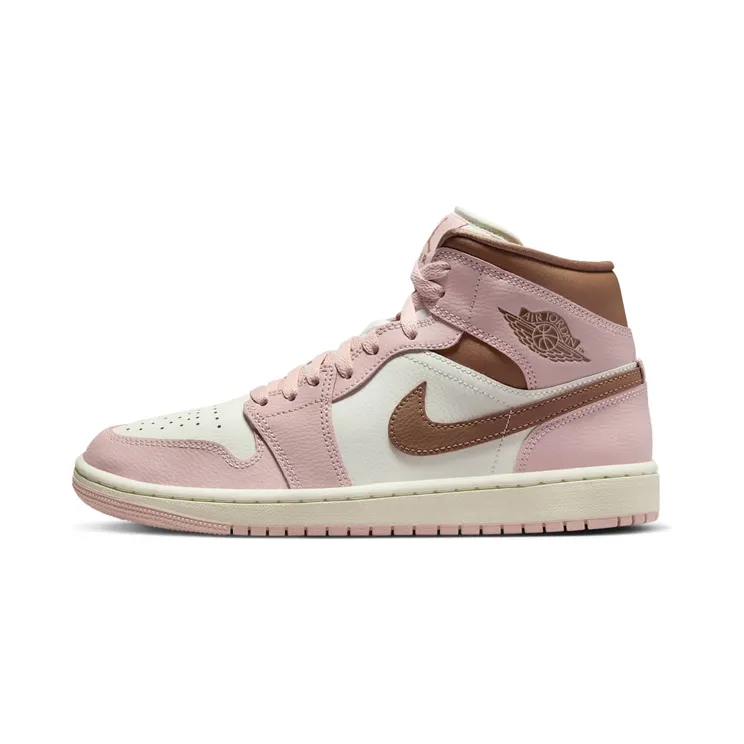Jordan 1 Mid “Pink Oxford / Sail / Archaeo Brown” (BQ6472-620)