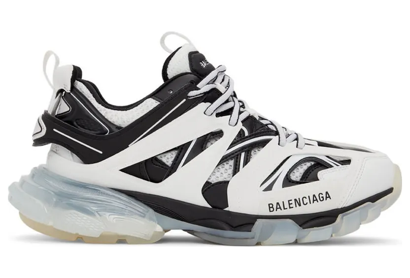 Balenciaga Black & White Track Sneakers (647742-W3BZ2-9010)