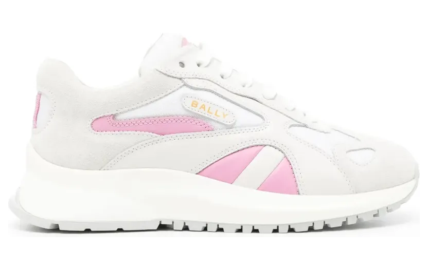 Bally Leren with contrasterend vlak – White (WK008ITE027)