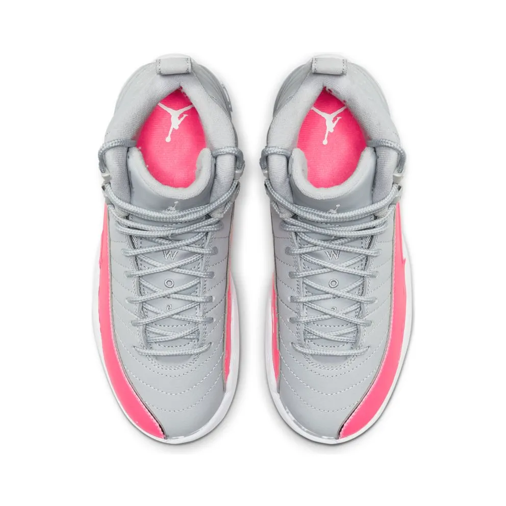 Jordan 12 Retro Wolf Grey Racer Pink (GS) Wolf Grey/Racer Pink-Black (510815-060)