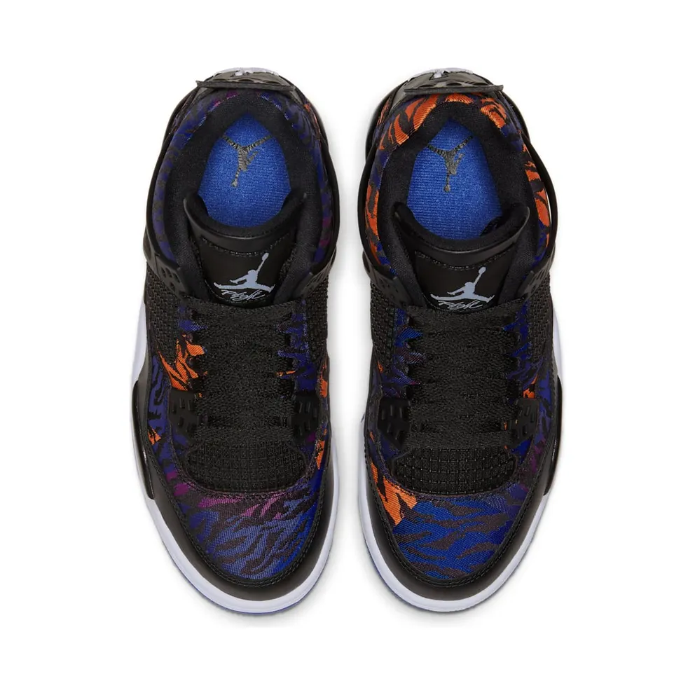 Jordan 4 Retro Black Rush Violet (GS) Black/White-Rush Violet (BQ9043-005)