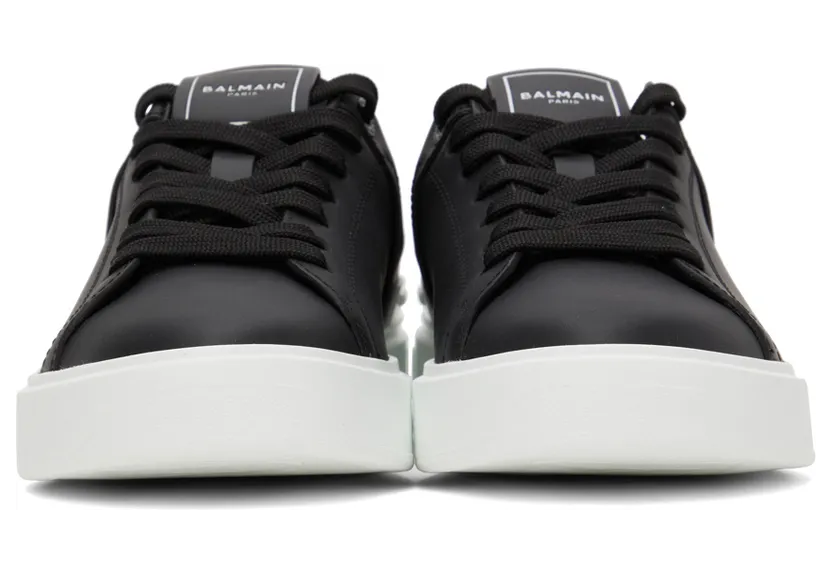 Balmain Black B-Court Sneakers (XN1VI690LVTR) (2)