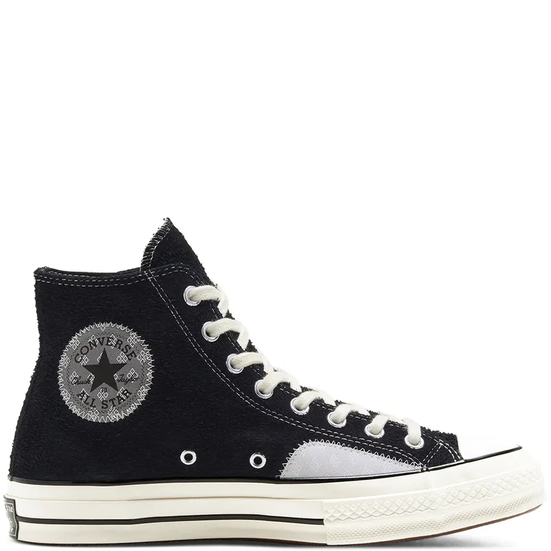 Converse Chuck 70 Hi Twisted Prep Black Mouse Black/Mouse/Egret (166855C)