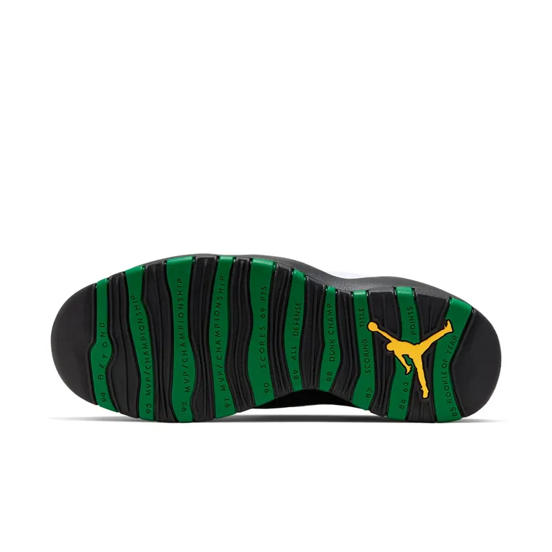 Jordan 10 Retro Seattle White/Black-Green-Yellow (310805-137)