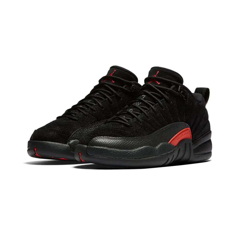 Jordan 12 Retro Low Max Orange (GS) Black/Max Orange-Anthracite-Metallic Silver (308305-003)