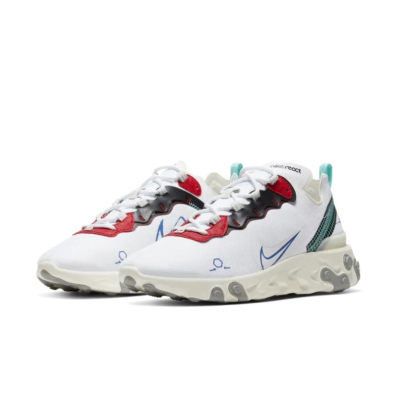 Nike React Element 55 “White / Sail / Black” (CZ7375-100)