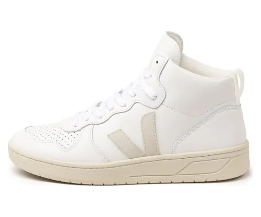 Veja V-15 Leather Extra White / Natural – “Extra White / Natural” (VQ0201270B)