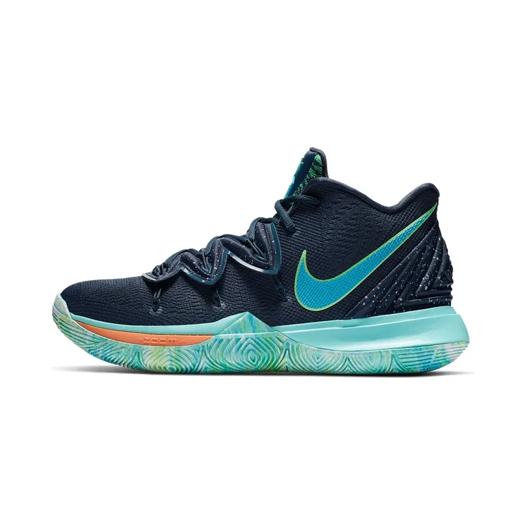 Nike Kyrie 5 UFO “Obsidian / Scream Green / Light Current Blue” (AO2918-400)