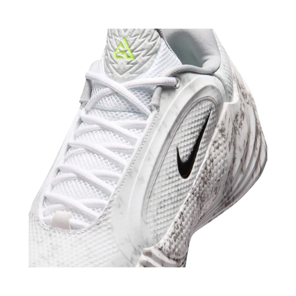 Nike Giannis Freak 8 “White / Light Smoke Grey / Black / Metallic Silver” (JA1403-100)