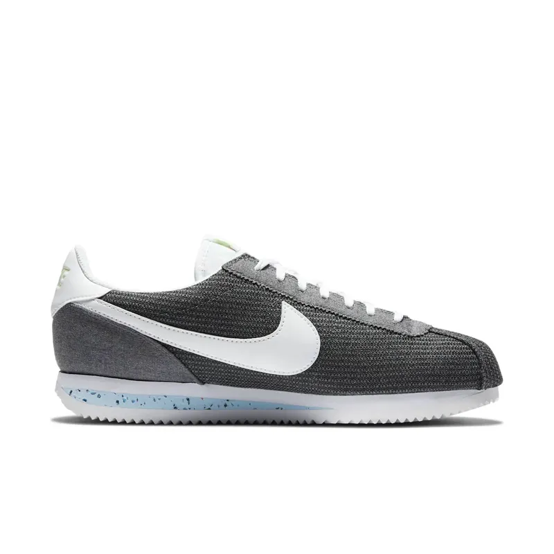 Nike Classic Cortez Recycled Canvas Iron Grey/Barely Volt-White (CQ6663-001)