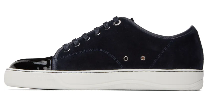 Lanvin Black Suede Patent Toe Sneakers (FM-SKDBB1-VBAL-P15) (3)