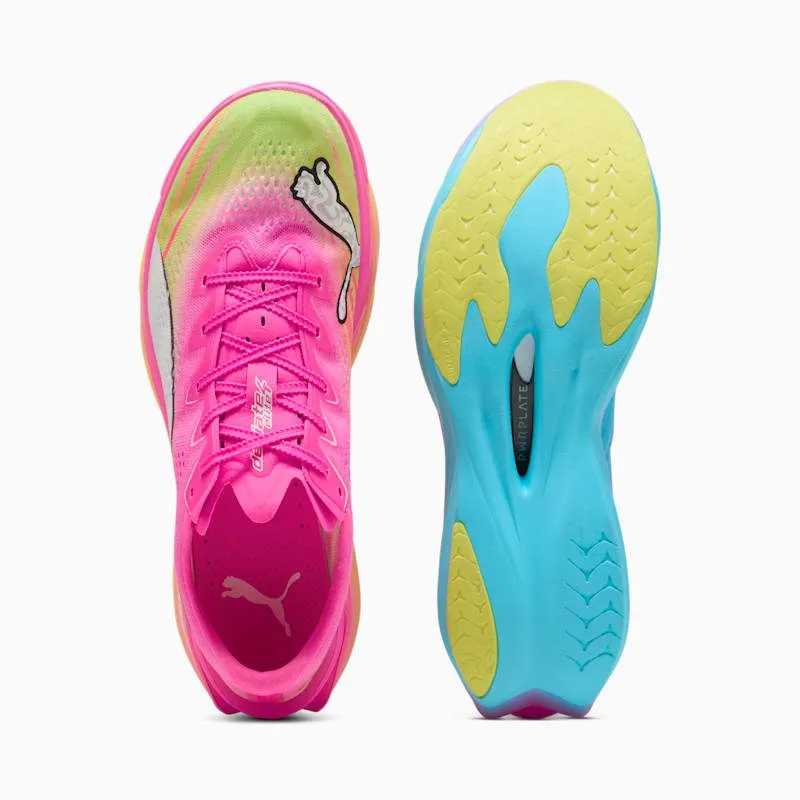 Puma Deviate Nitro Elite 4 ‘Poison Pink Yellow Alert Bright Aqua’ (31329801)