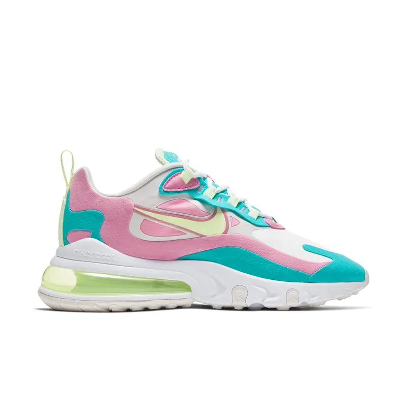 Nike Air Max 270 React Pastel (W) White/Barely Volt/Platinum Tint (CW7015-100)