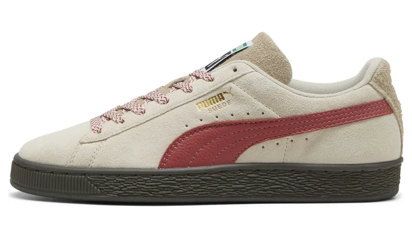 Puma Suede Fuzzy “Alpine Snow / Gum” (403227_02)