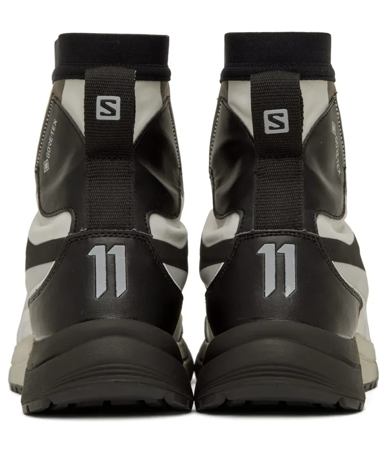 11 by Boris Bidjan Saberi Black & White Salomon Edition Gore-Tex Bamba 2 High Sneakers (11xS 67) (4)