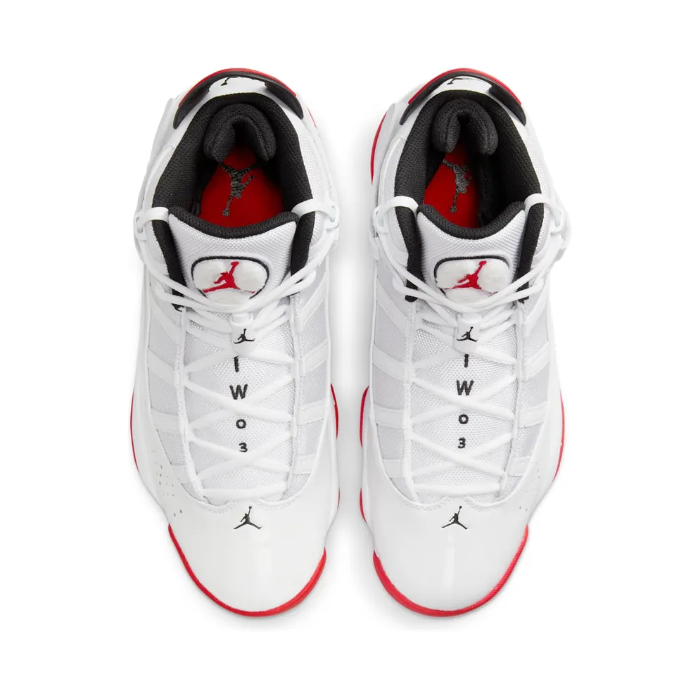 Jordan 6 Rings “White / University Red” (322992-160)