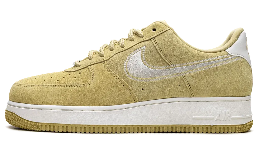 Nike Air Force 1 Low ’07 LV8 “Buff Gold Sail Embroidered Swoosh” (HJ4465-700)