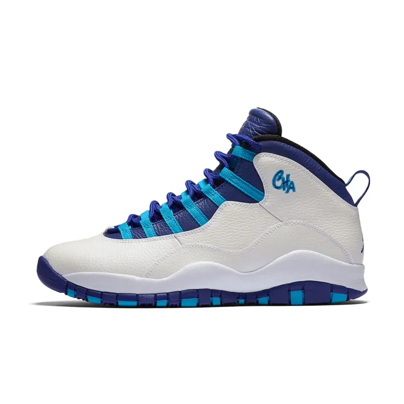 Jordan 10 Retro Charlotte (2016) White/Concord-Blue Lagoon-Black (310805-107)