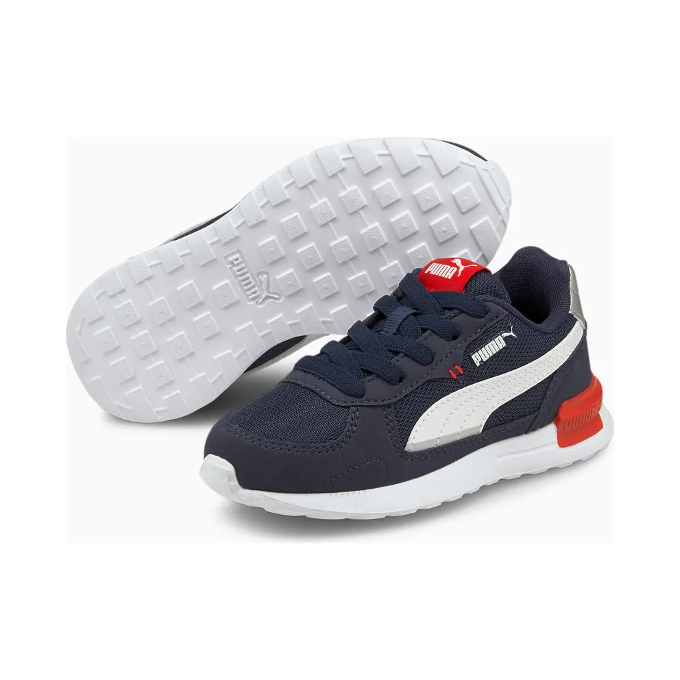 PUMA Graviton AC Kids’ Peacoat/White/High Risk Red (381988-04)
