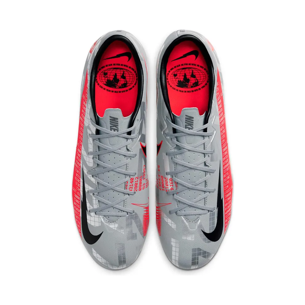 Nike Mercurial Vapor 13 FG/MG Metallic Grey Crimson (AT5269-906)