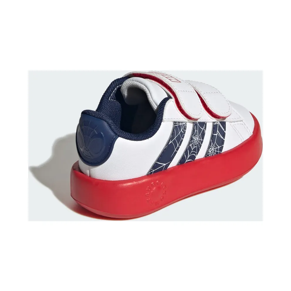 Adidas ADIDAS MARVEL SPIDER-MAN GRAND COURT Shoes PEUTERS Cloud White / Dark Blue / Pure Ruby (KI9192)