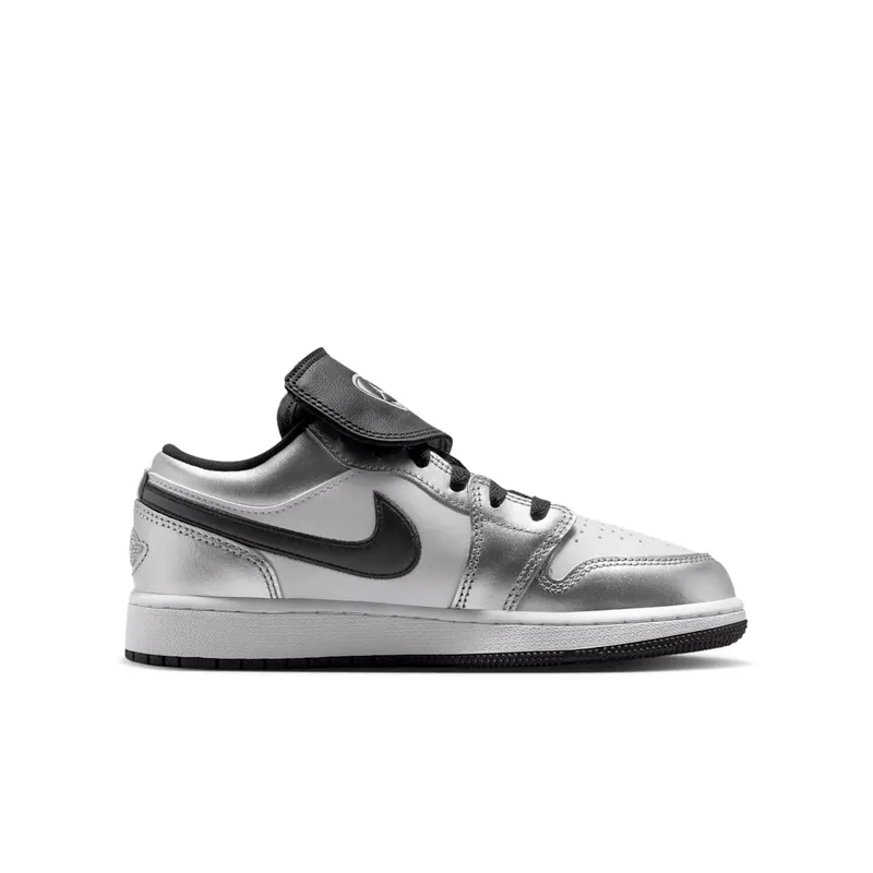 Jordan 1 Low SE GS “Metallic Silver Tiempo” (IR2310-100)