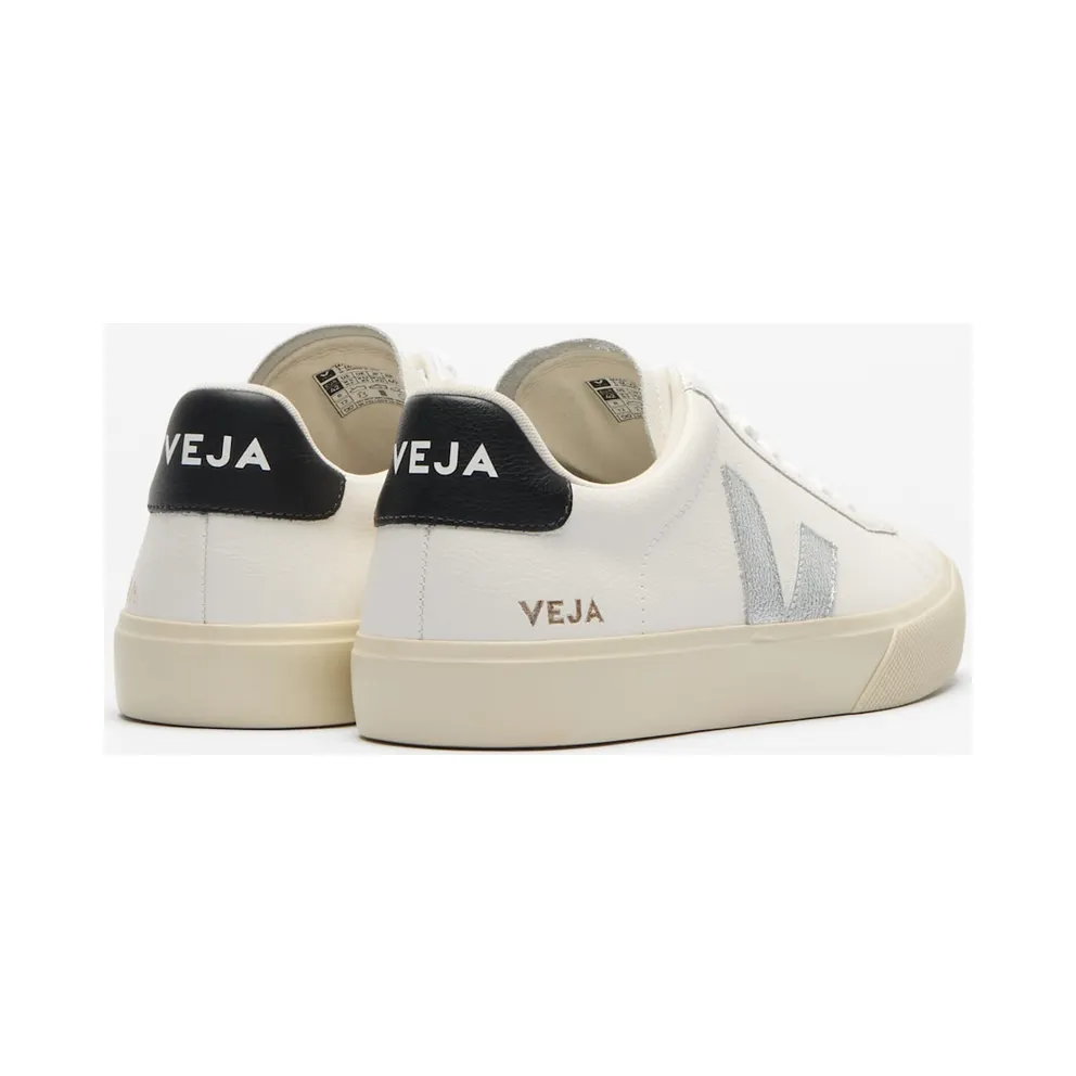Veja Campo Leather White/ Silver/ Black (CP0521753A)