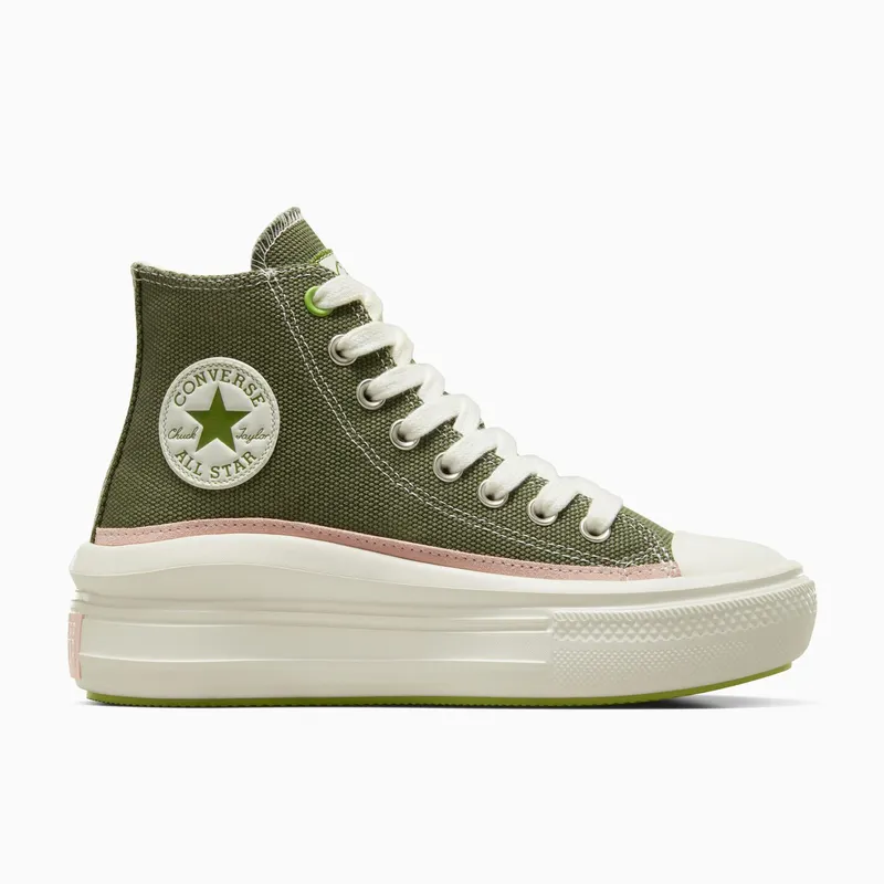 Converse Chuck Taylor All Star Move Mixed Material Utility/egret/pink Sage