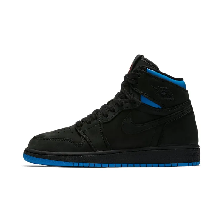 Air Jordan Nike AJ 1 Retro High OG Quai 54 Q54 Black/University Red/Italy Blue (GS) (AH1041-054)