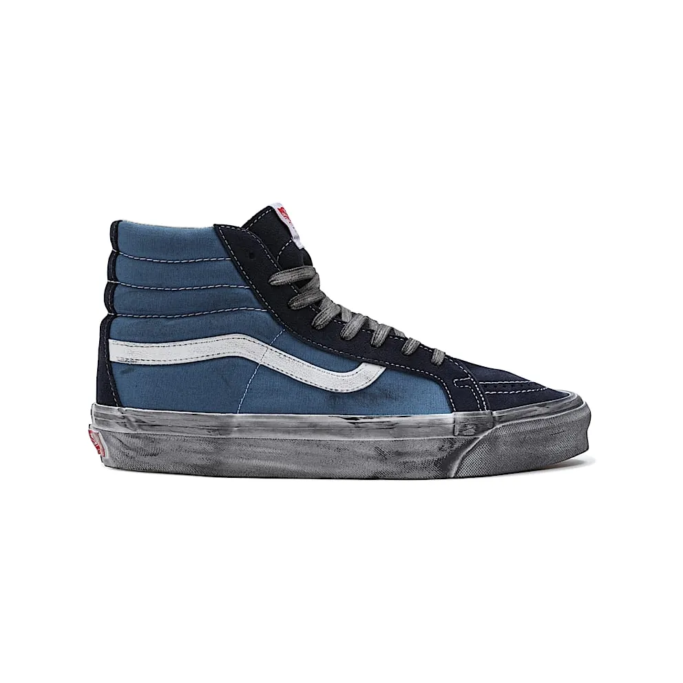 Vans Vault UA OG Sk8-Hi LX Stressed Navy Blue (VN0A4BVBNGJ)