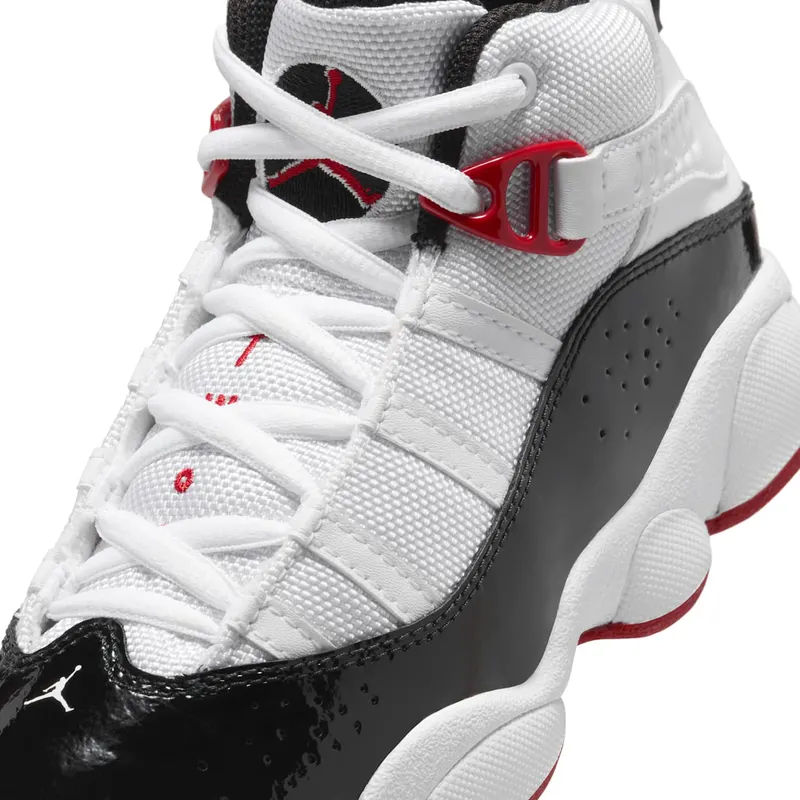 Jordan 6 Rings White Varsity Red Black (323432-164)