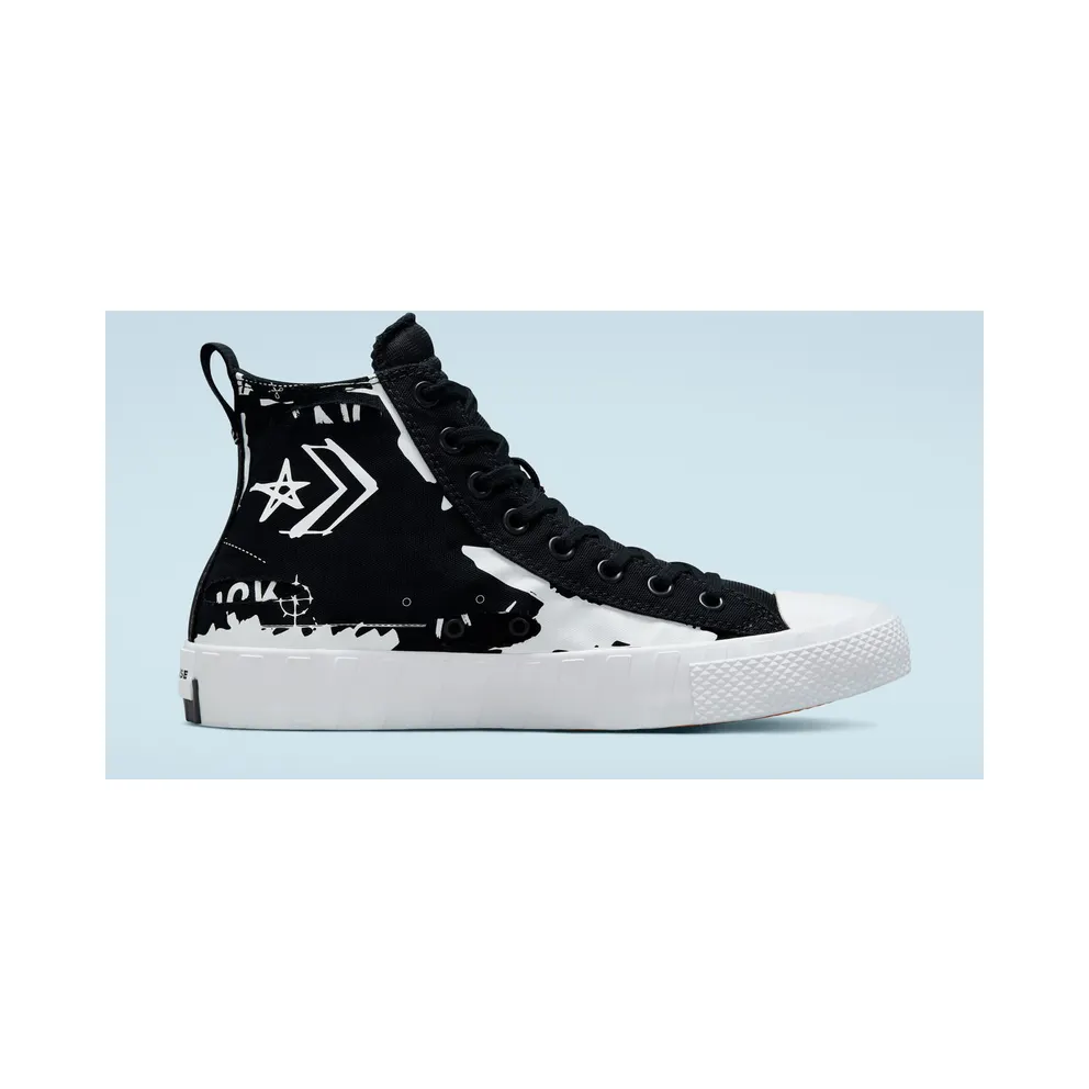 Converse Script Print UNT1TL3D High Top Black/black/white (171230C)